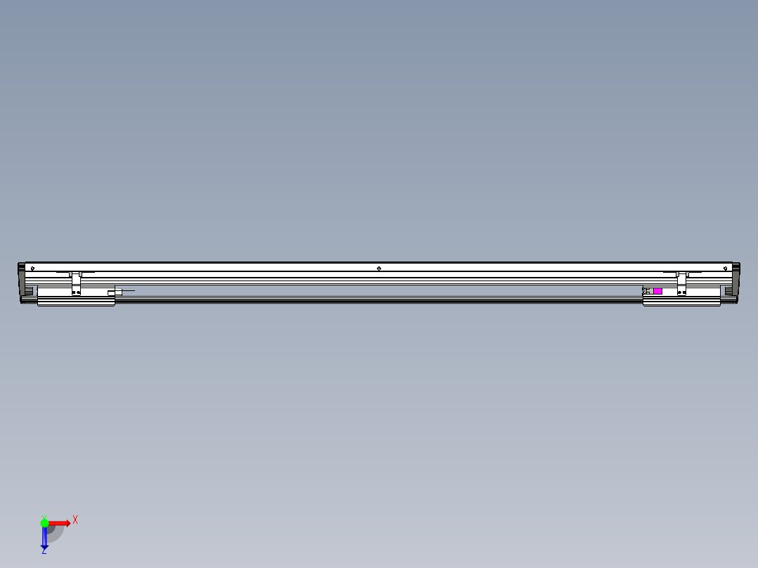 威洛博VL系列直线电机模组-2VL17E2-S1050俯视图
