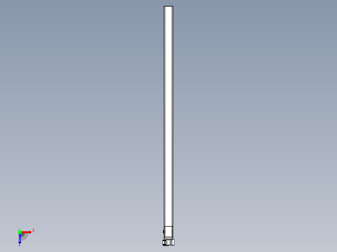 同步带全封闭直线模组TPA-HCB-105D-90-L2550-RP-Y-P20-N3俯视图