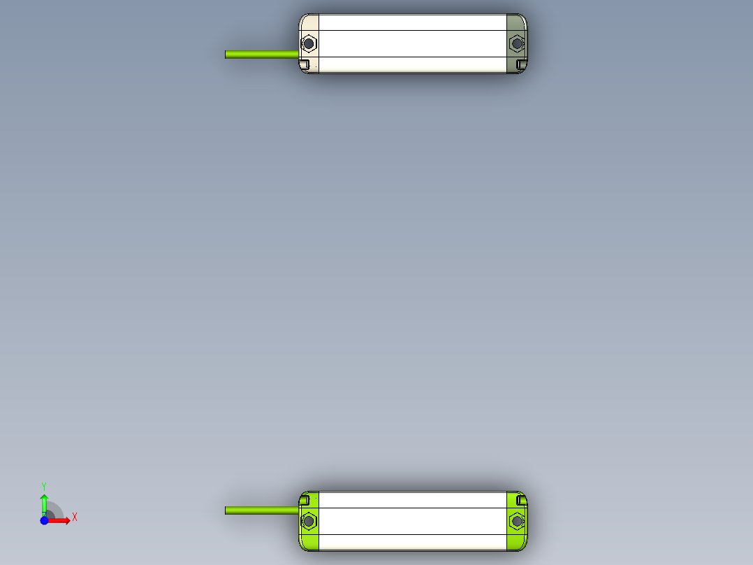 安全_区域传感器H2TLS0810_3D前视图