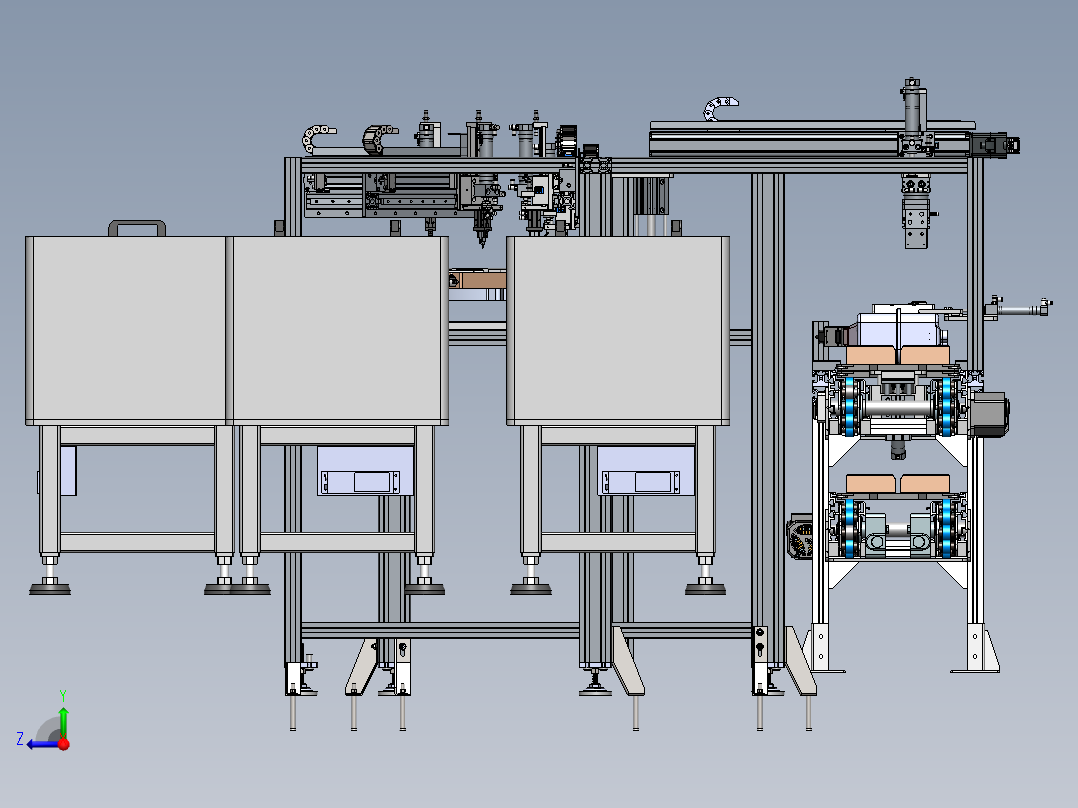 全自动电表（NB和IC卡表）控制和上壳装配线sw16可编辑右视图