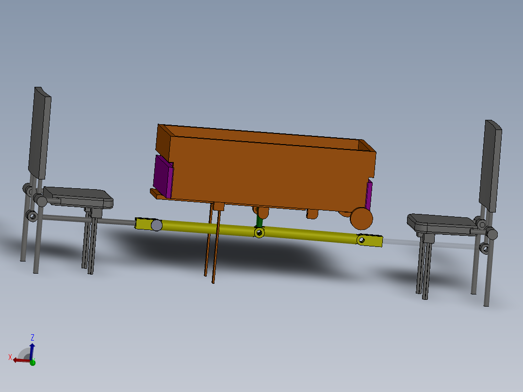 多功能行李箱的设计（cad+pro+说明书）主视图
