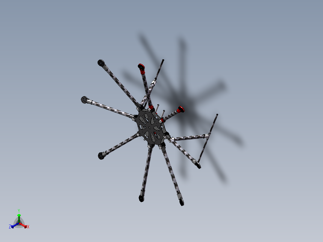 大疆DJI S1000图纸正等轴测图
