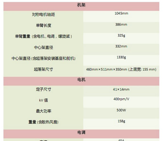 大疆DJI S1000图纸