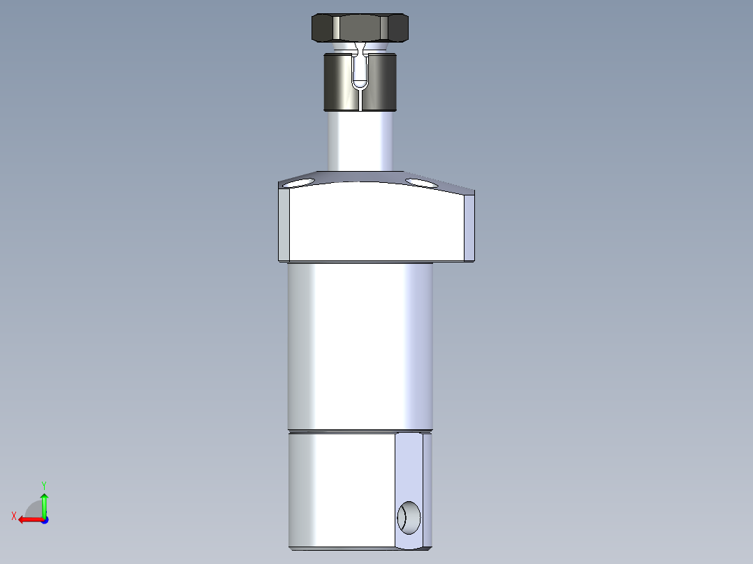 KOSMEKLHA0400-SLN_R01多系列多零件图纸模型后视图