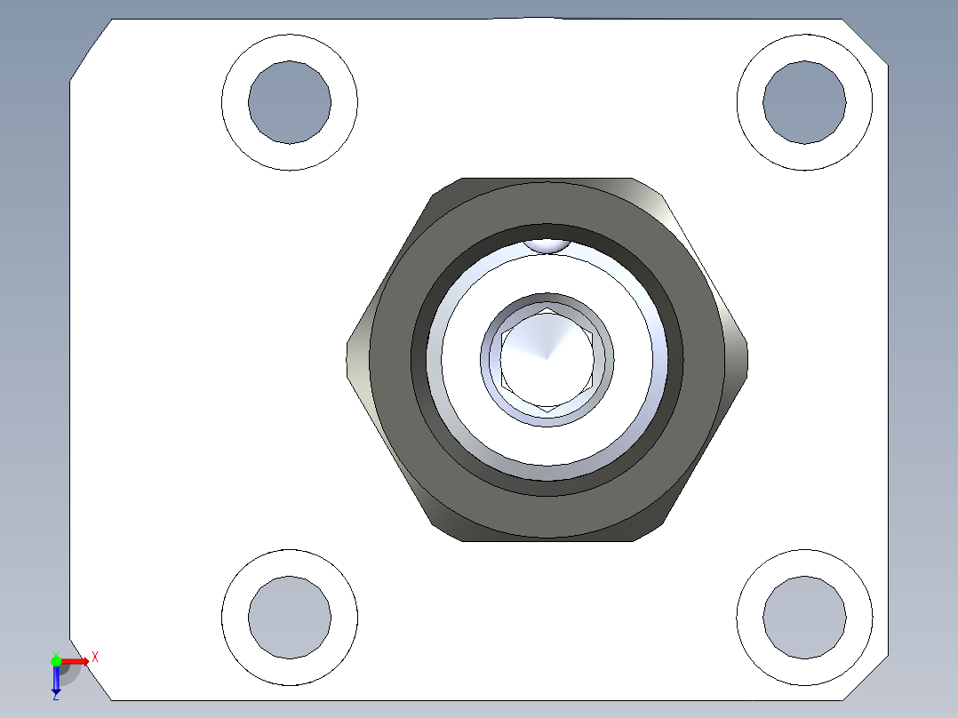 KOSMEKLHA0400-SLN_R01多系列多零件图纸模型俯视图