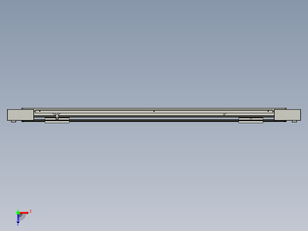 威洛博双电机滑台-VBF14S2-L50-S950-BLR-P40-C6俯视图