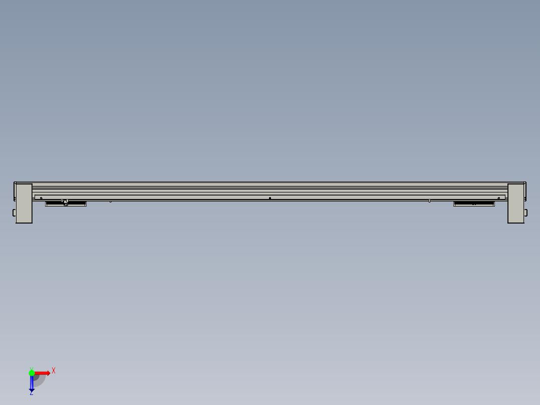 威洛博双电机滑台-VBC14S2-L50-S1400-BU-P40-C6俯视图