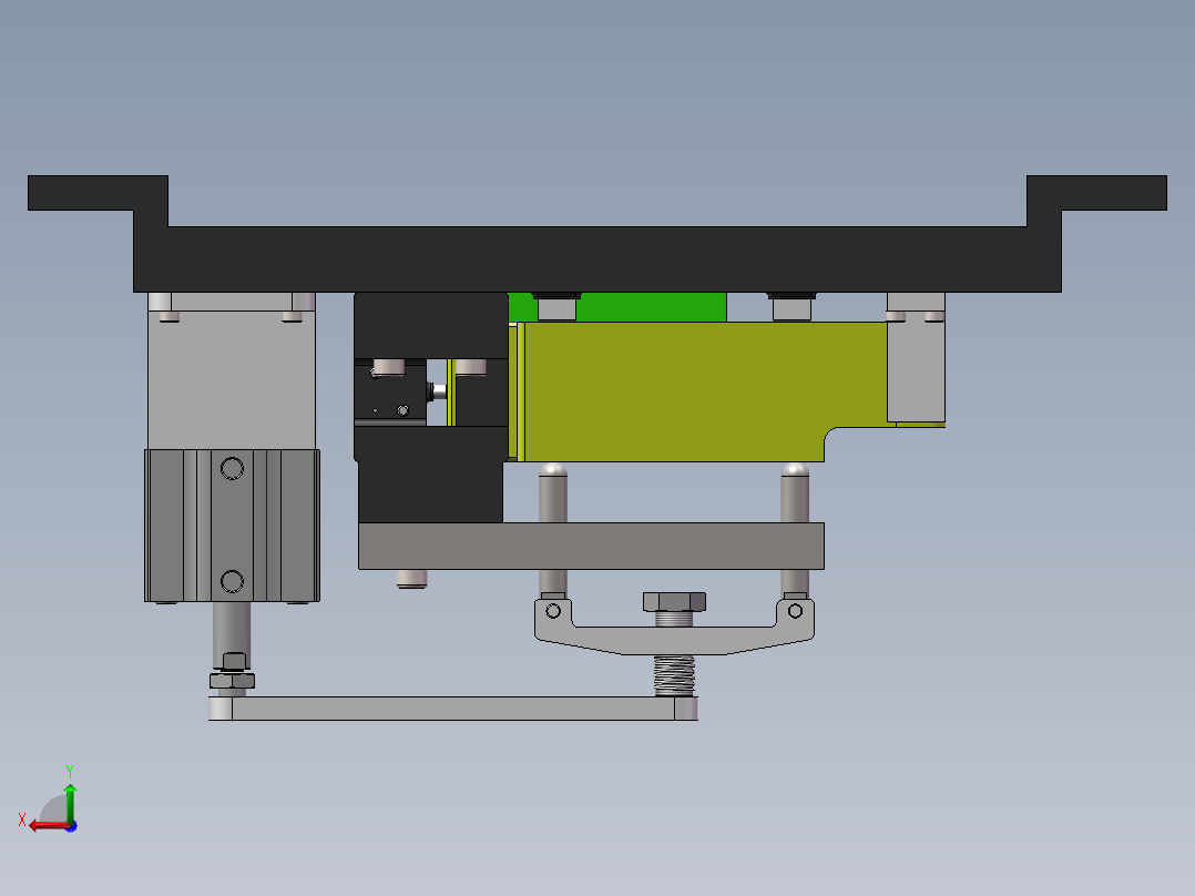气缸夹具(1)(1)后视图
