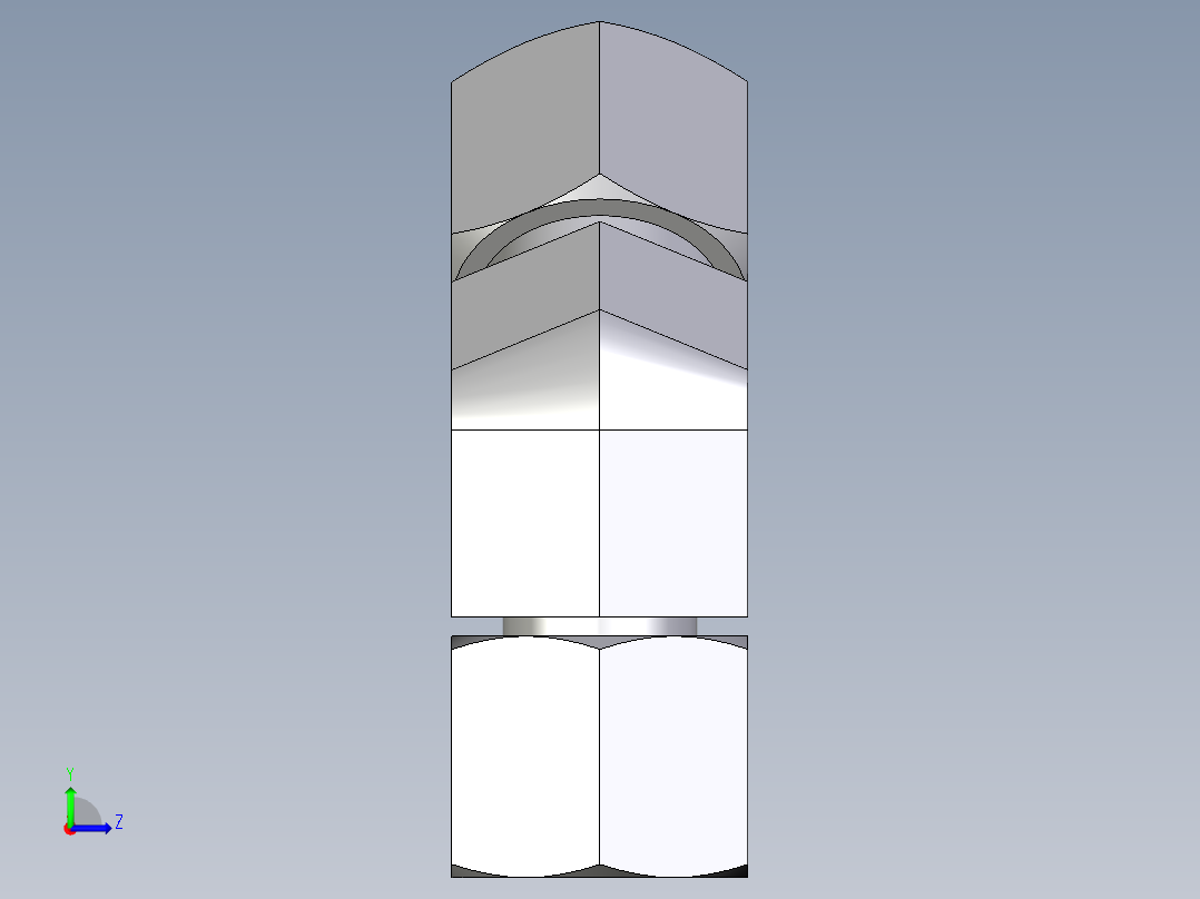 卡套式工业通用硬管接头EO_Swivel_nut_45_deg_elbow_EV10ZLCF左视图