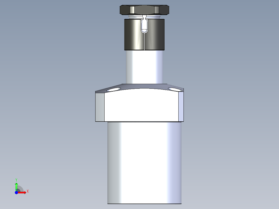 KOSMEKLHA0900-SR-Q25_R01多系列多零件图纸模型前视图