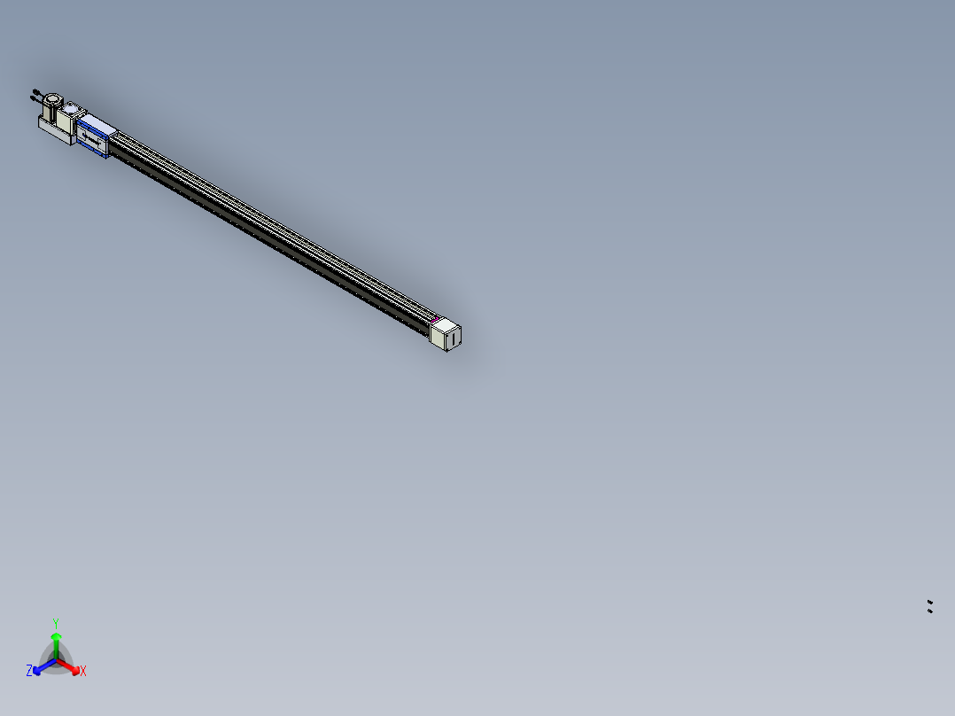 威洛博LB.GB同步带传动--欧规系列GB8-L96-S1950-BL-P75正等轴测图