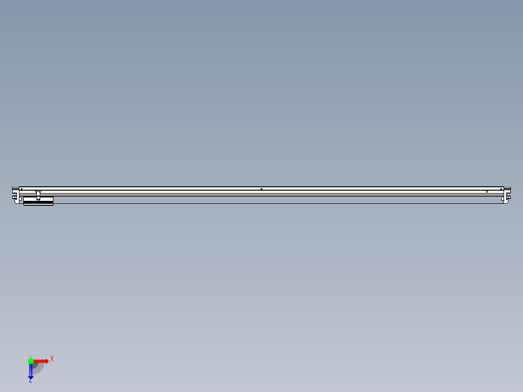 威洛博VL系列直线电机模组-VL22H2-S2400俯视图