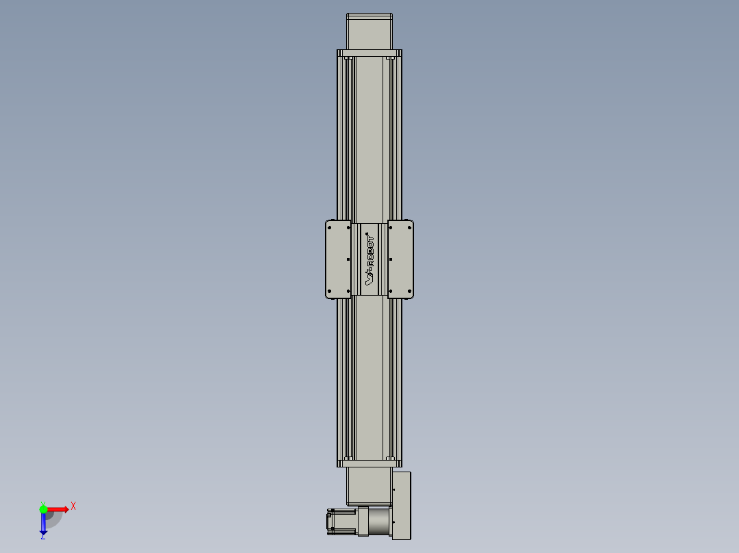 威洛博直线电机模组EB20-L224-S950-BL-ZP75-MS3-5K俯视图