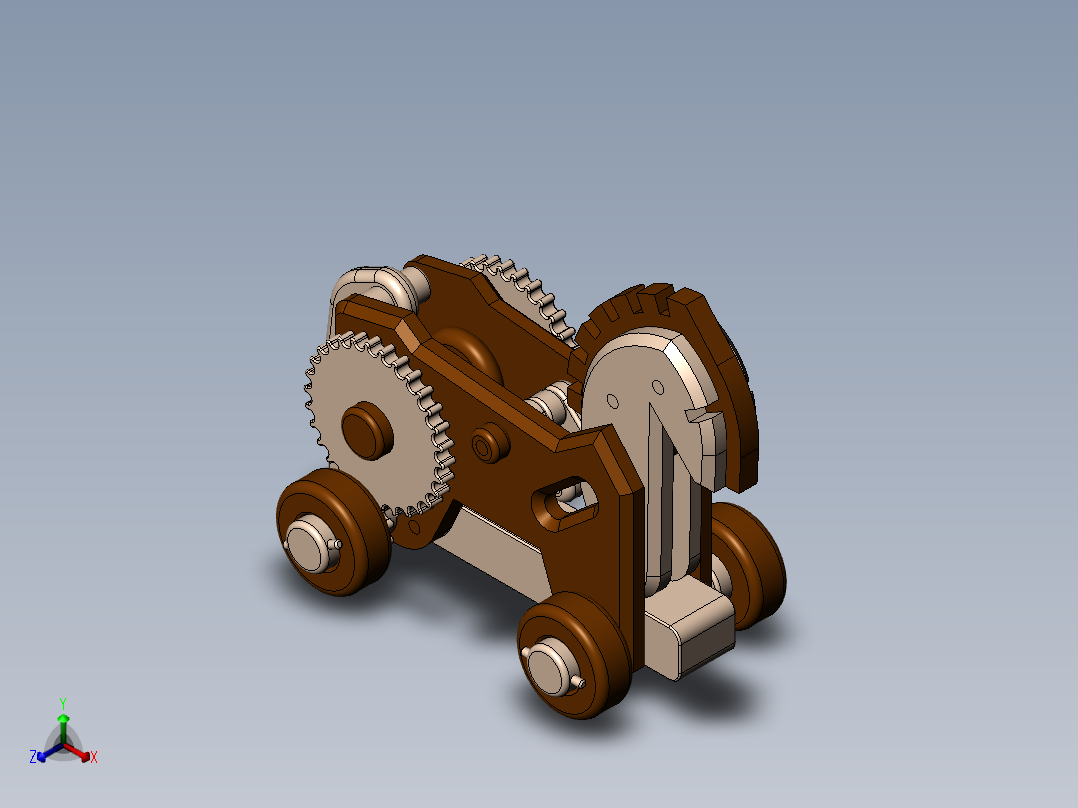 玩具马正等轴测图