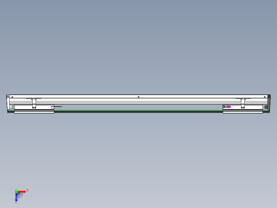 威洛博VL系列直线电机模组-2VL22H3-S850俯视图