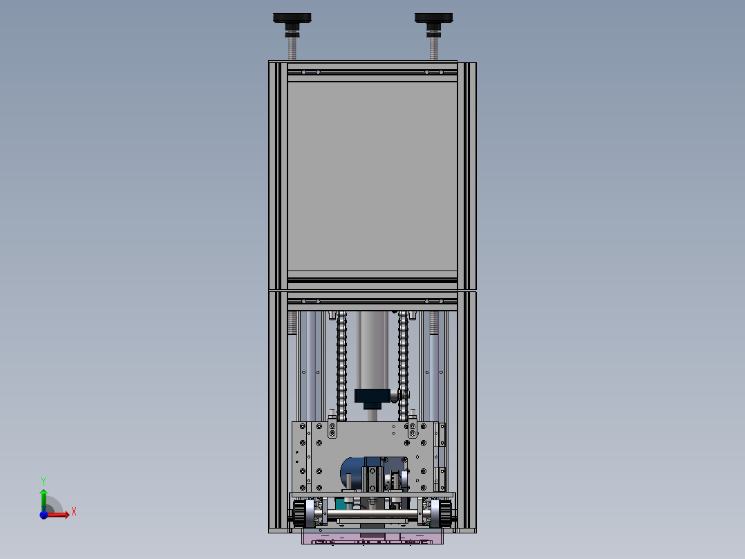 载具升降机sw18可编辑前视图