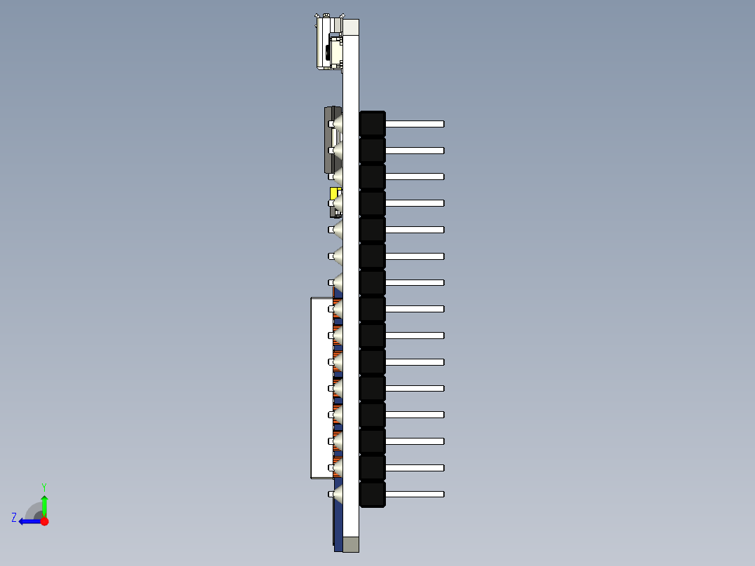 ESP32开发板,30针右视图