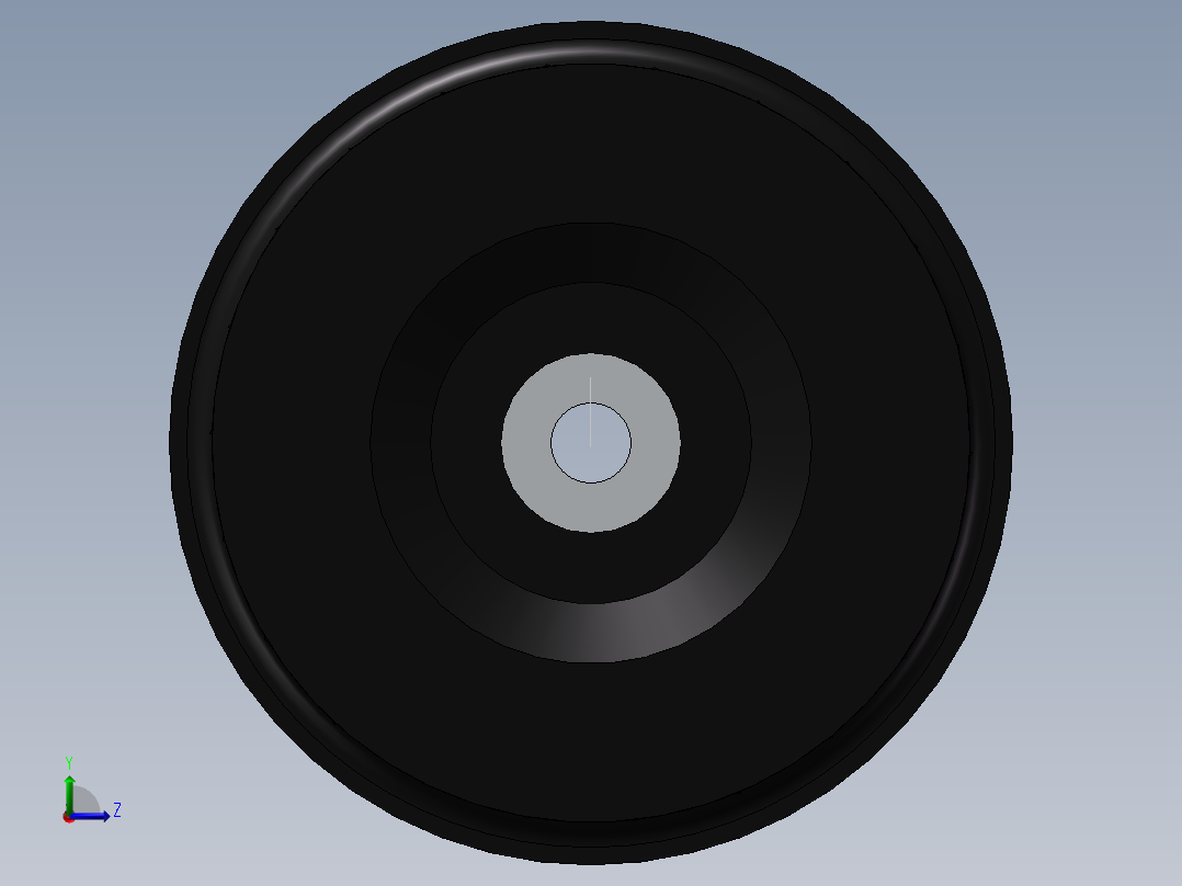 离心风轮左视图