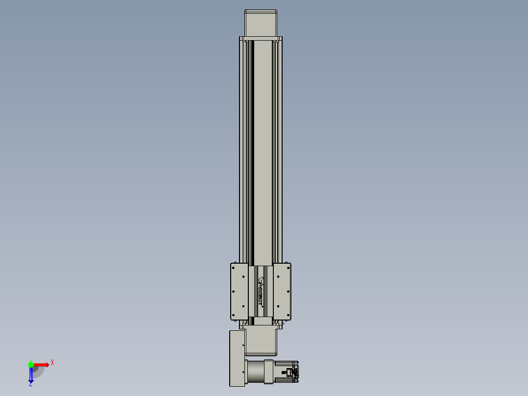 威洛博直线电机模组EB16-L208-S800-BR-ZP75-MS3-5K俯视图