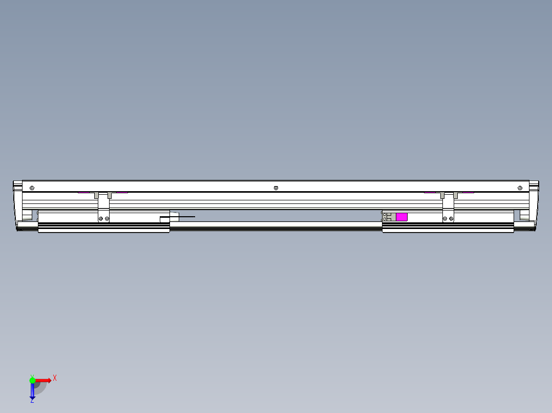 威洛博VL系列直线电机模组-2VL14S3-S300俯视图