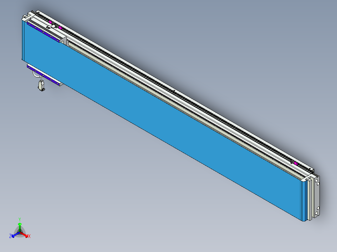 威洛博VL系列直线电机模组-VL22H3-S1500正等轴测图
