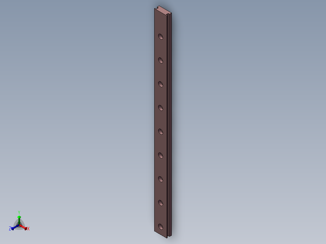 滑轨(9)MGW9C正等轴测图