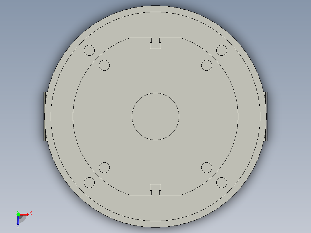 普通气爪PH02-80A俯视图