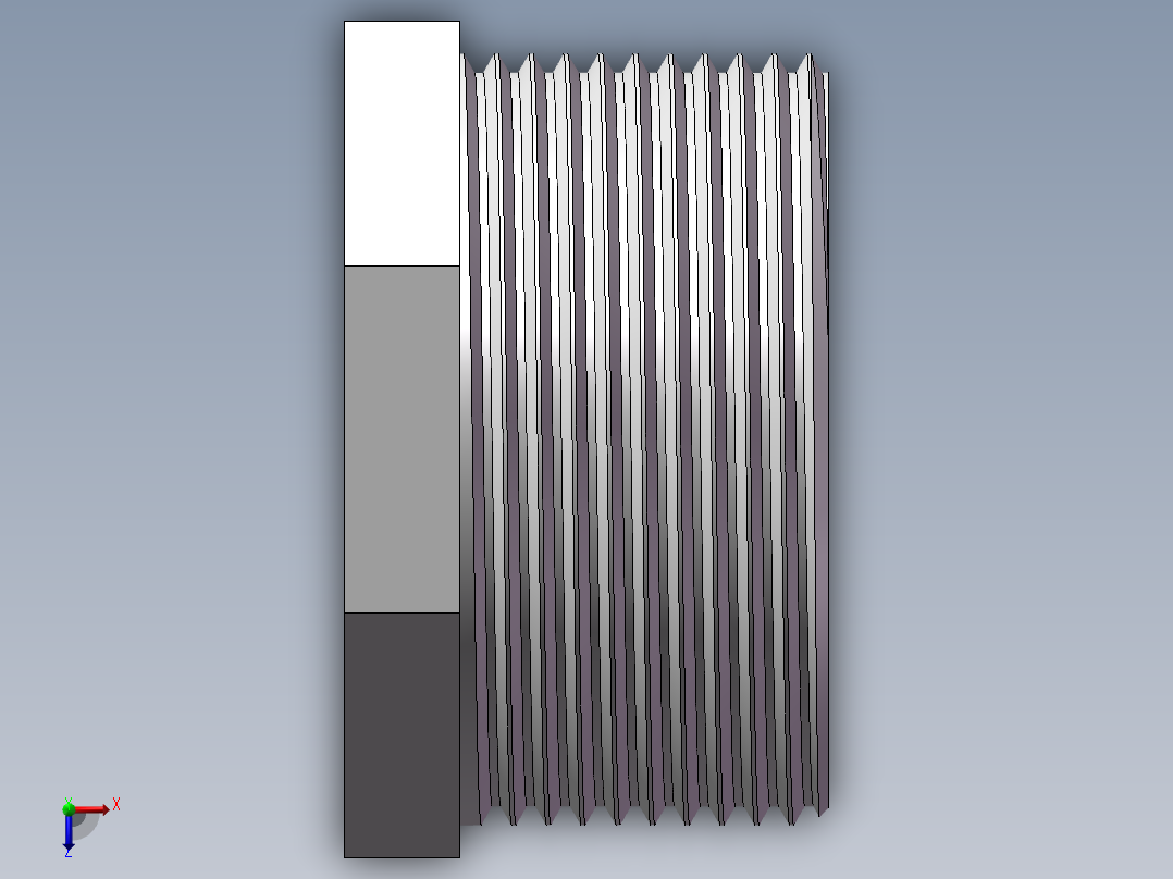 转接头-内外丝异径 DN40-DN25俯视图