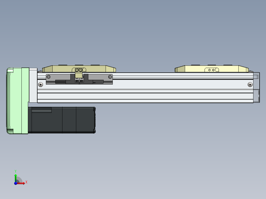 GTH内嵌丝杆全封闭GTH5S-BM-100W前视图