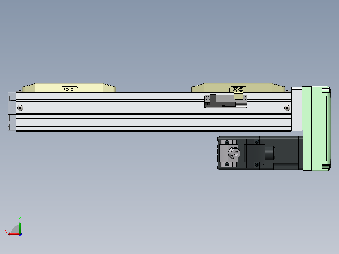 GTH内嵌丝杆全封闭GTH5S-BM-100W后视图