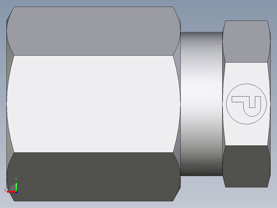 卡套式工业通用硬管接头EO_Blanking_plug_for_tube_ends_ROV06ZL71后视图