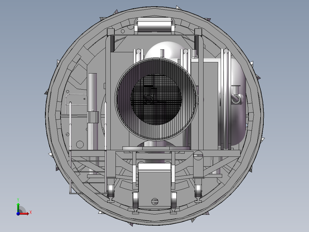 盾构机 3D前视图