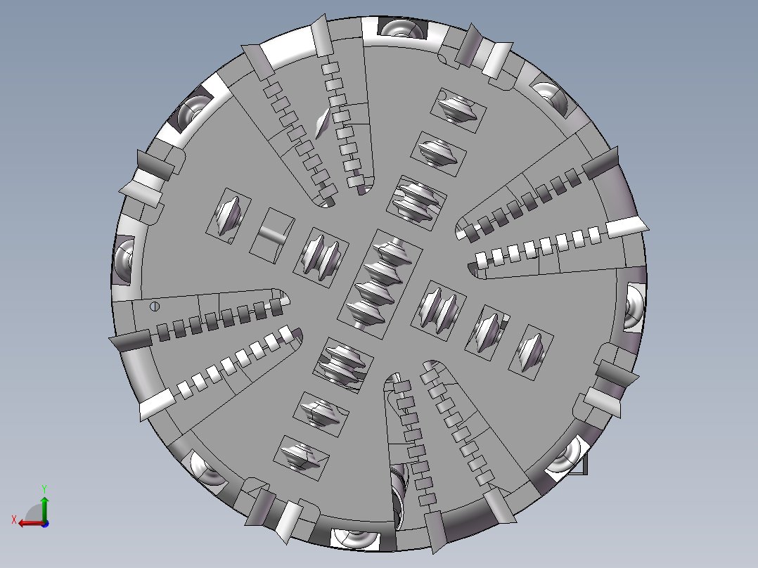 盾构机 3D后视图