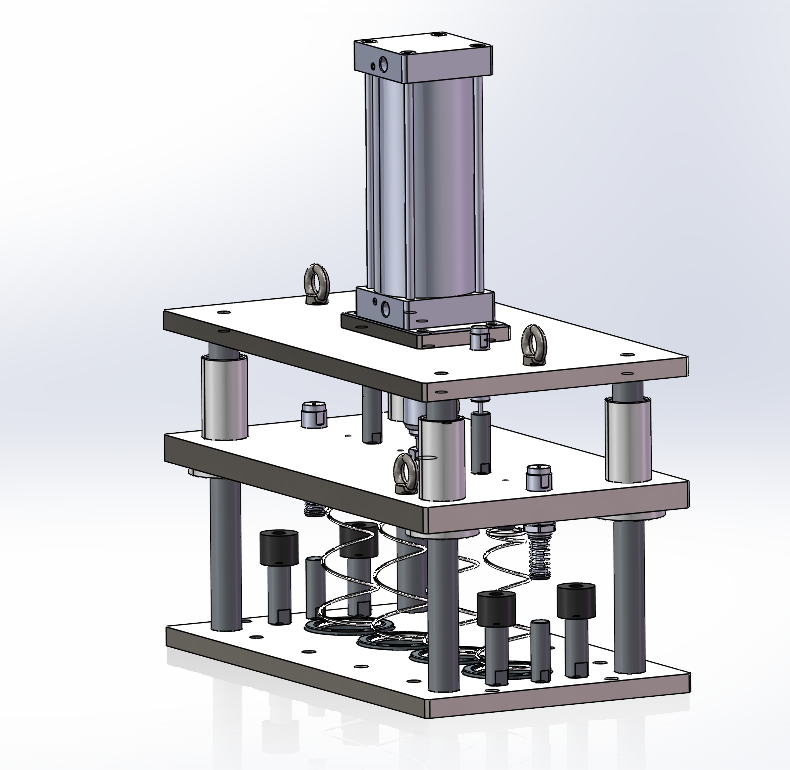 锥度弹簧弹簧定型机强压机（sw22可编辑+工程图）