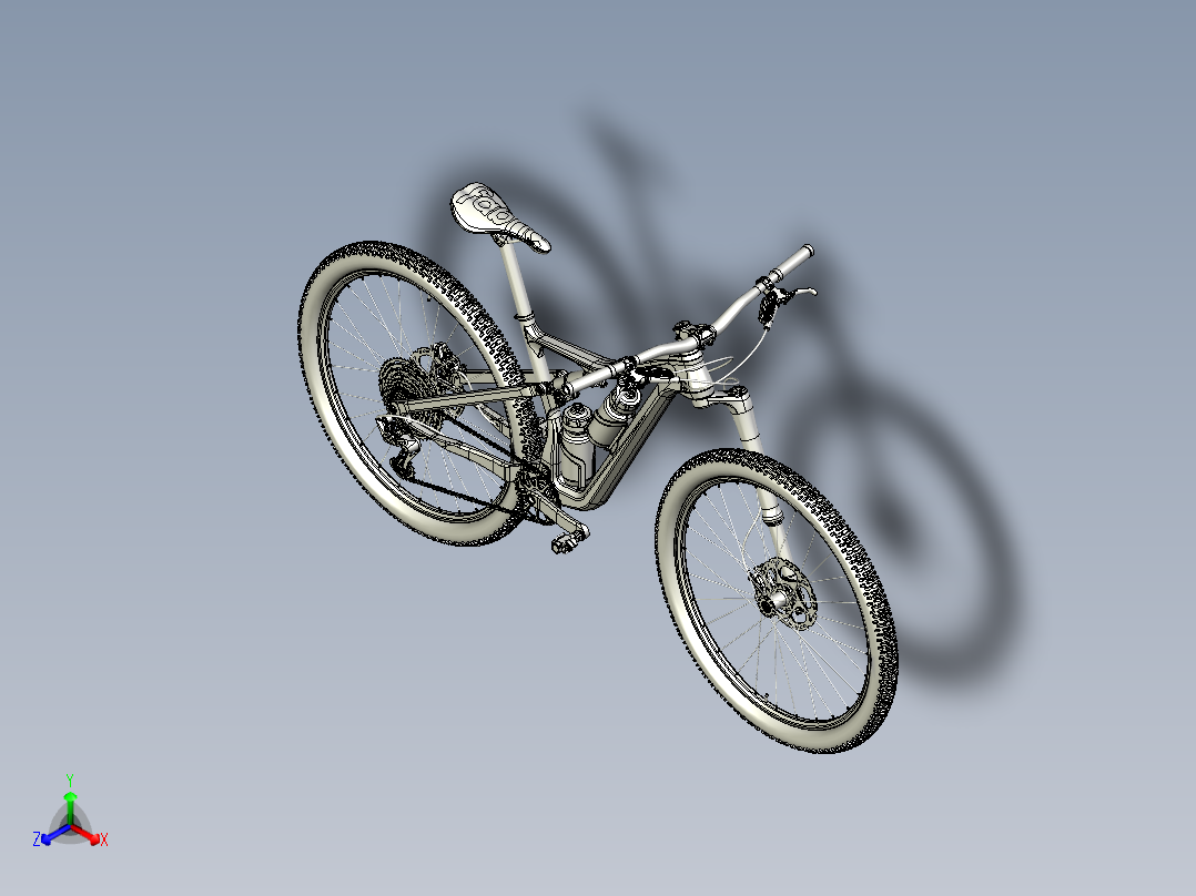 87---山地越野<span style='color: red'>自行车</span>结构模型sw2016三维图纸模型设计图纸