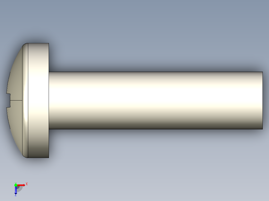 螺丝 M3.5 十字盘头-M3.5 x 13 Screw head.STEP俯视图
