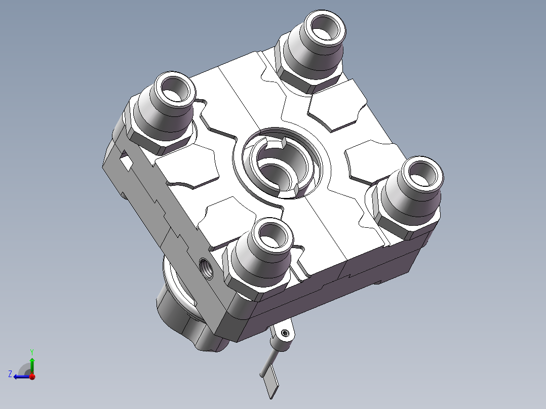 气动旋转仪右视图
