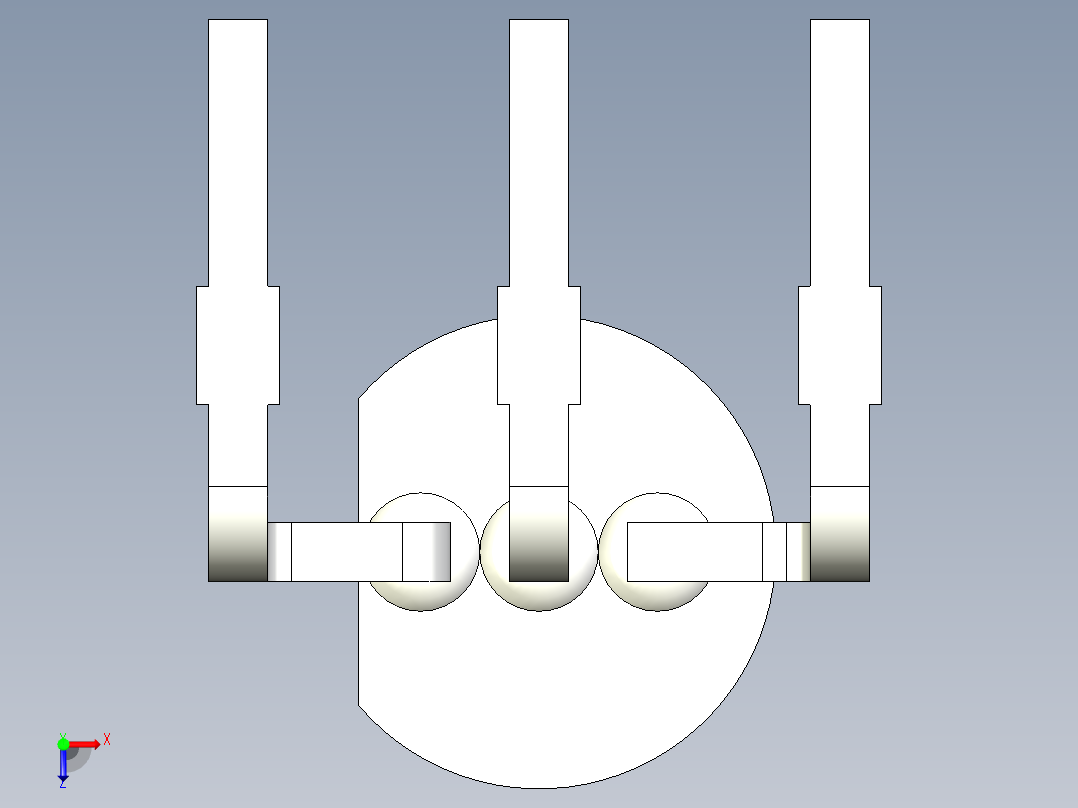 光电元件封装-KING_L-3W-RA俯视图