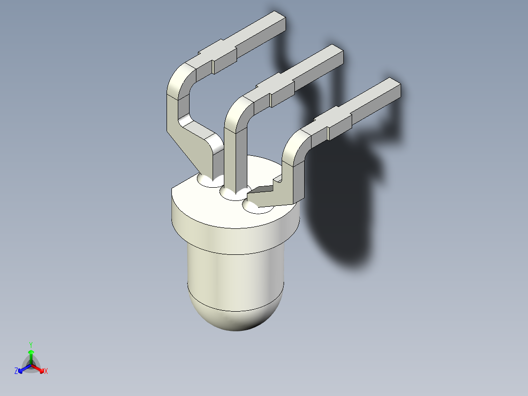 光电元件封装-KING_L-3W-RA正等轴测图