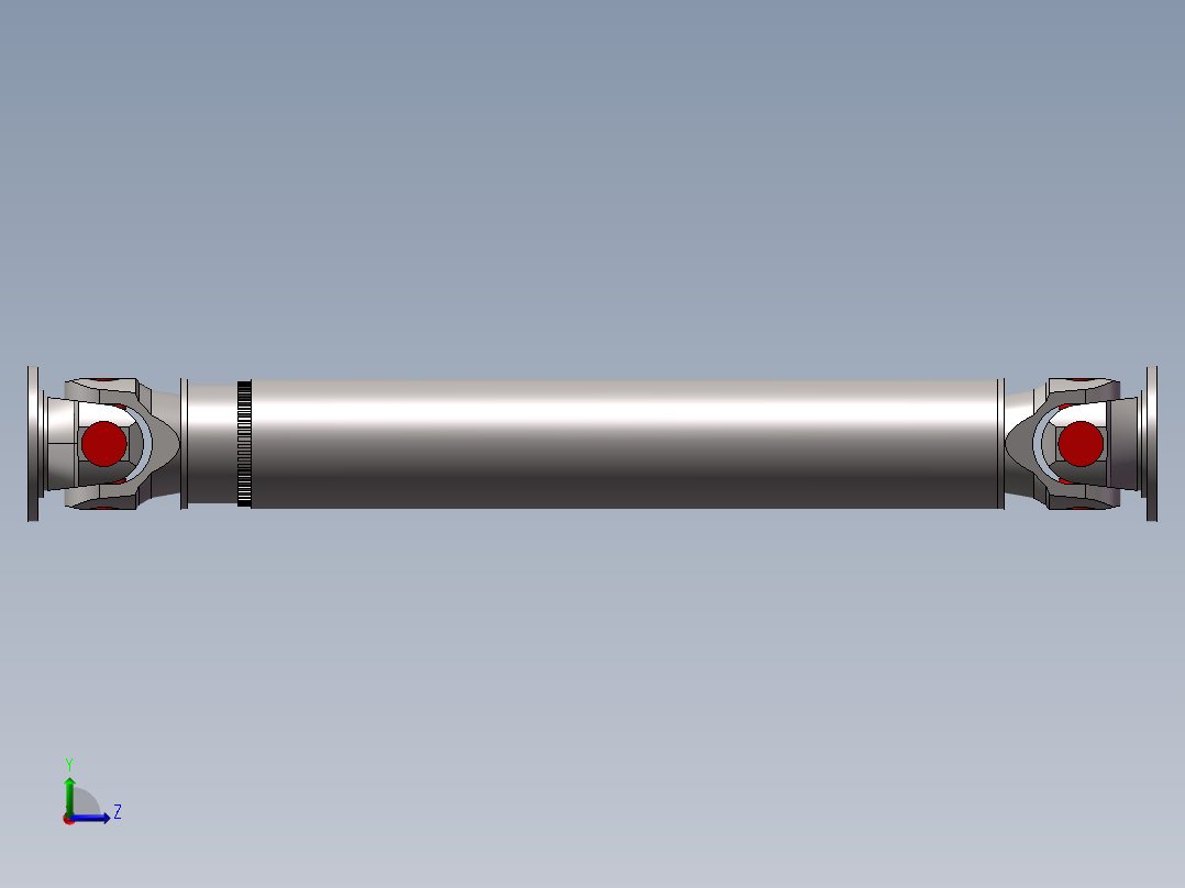 带万向节轻量化后叉装配图 SW+CAD+兼职私域左视图
