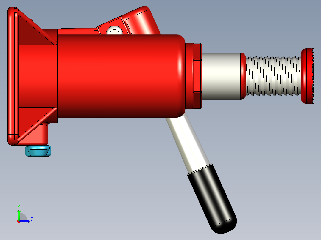 液压瓶千斤顶(10吨)左视图