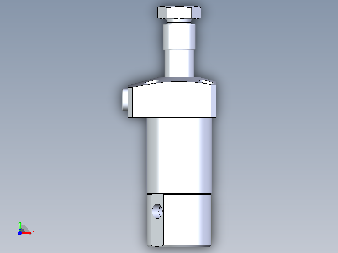 KOSMEKLHA0400-CLN多系列多零件图纸模型前视图