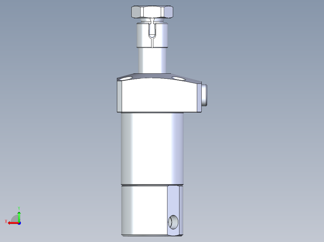 KOSMEKLHA0400-CLN多系列多零件图纸模型后视图