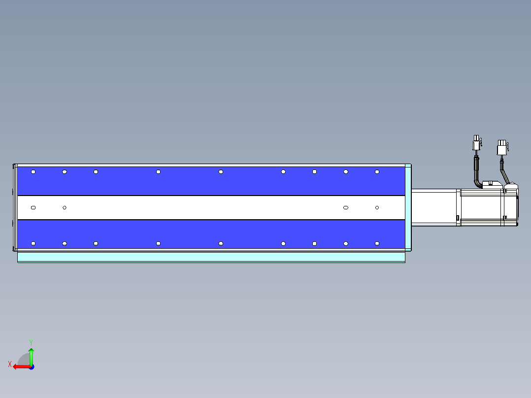 VF丝杆传动-一般环境VF14-Lxx-C-S350-BC-ZP40-C3后视图
