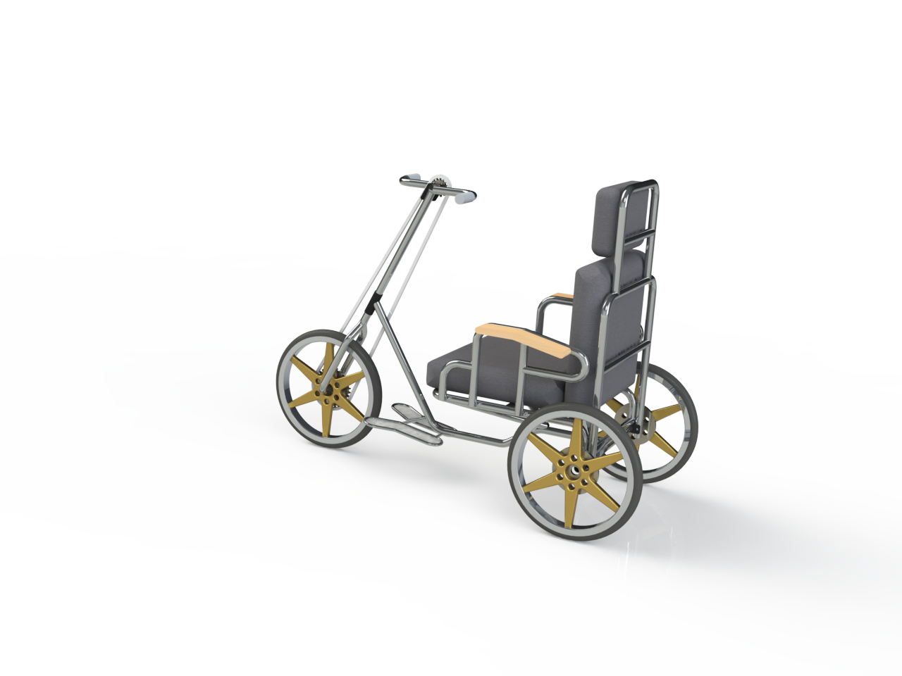 57---轮椅自行车SW三维图纸sw2015三维图纸模型设计图纸