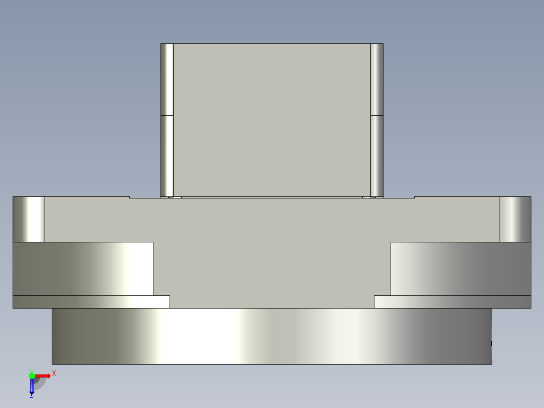 中空旋转平台KFN200-10模型-T(14-40 73-3 4-5.5-69.6-69.6)俯视图