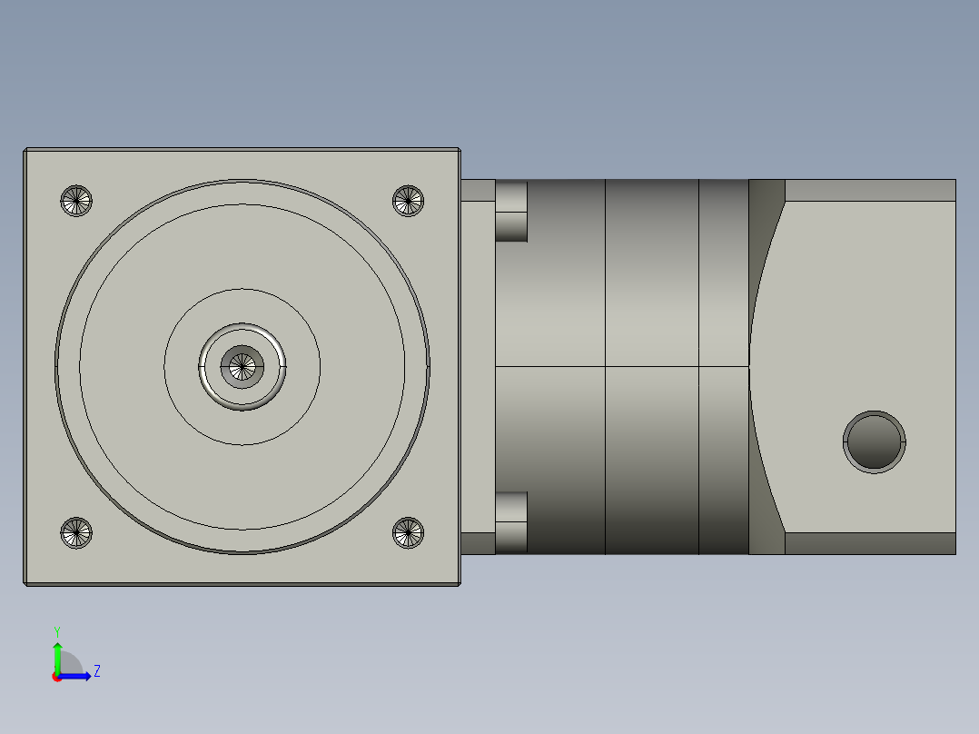HZT75FH-L2-(A)-S2-P2-(14-30-50-M4-70)左视图