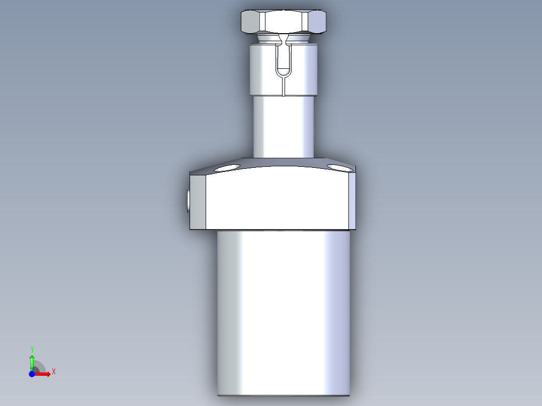 KOSMEKLHA0550-GR-Q15多系列多零件图纸模型前视图