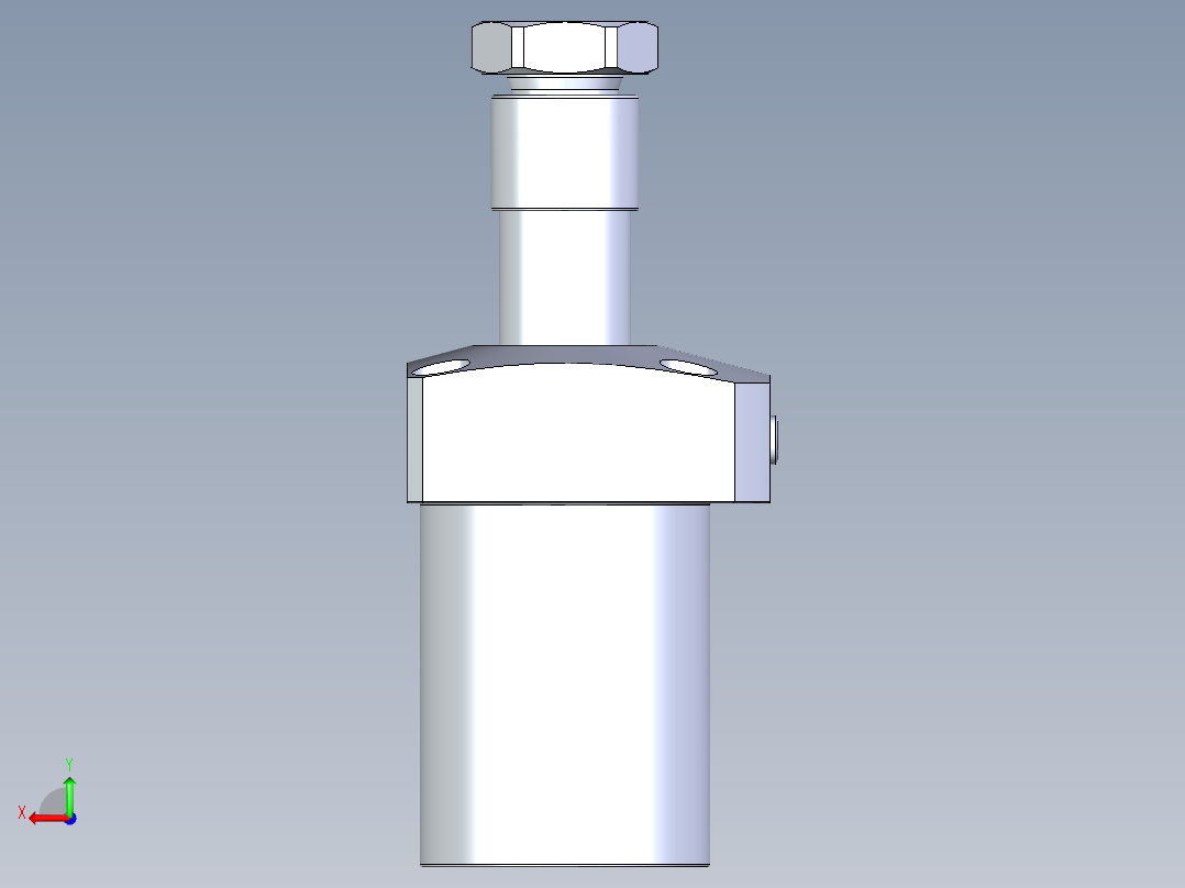 KOSMEKLHA0550-GR-Q15多系列多零件图纸模型后视图