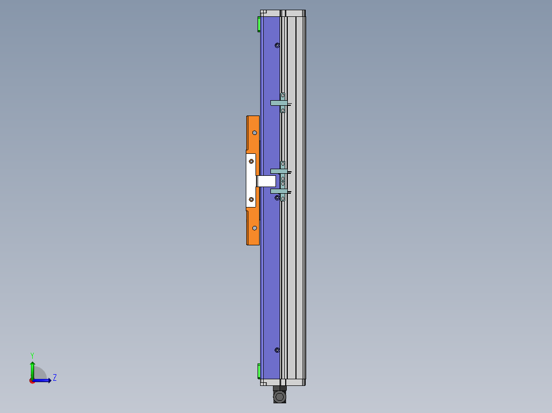 MCH丝杆全封闭MCH10-M-100WB左视图
